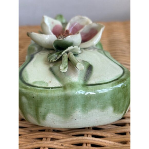 Vintage 50's Vee Jackson California Pottery Violin Wall Pocket Vase Flower - Picture 7 of 16